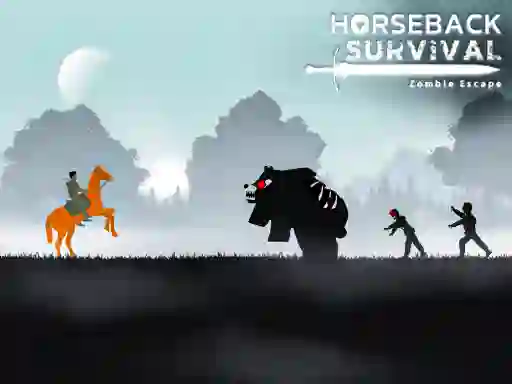 თამაში Horseback Survival Zombies Escape ონლაინ