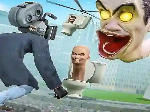 თამაში Skibidi Toilet TopDown Survival ონლაინ