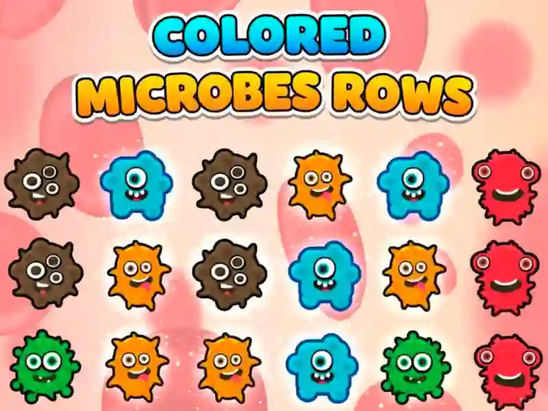 თამაში Colored Microbes Rows ონლაინ