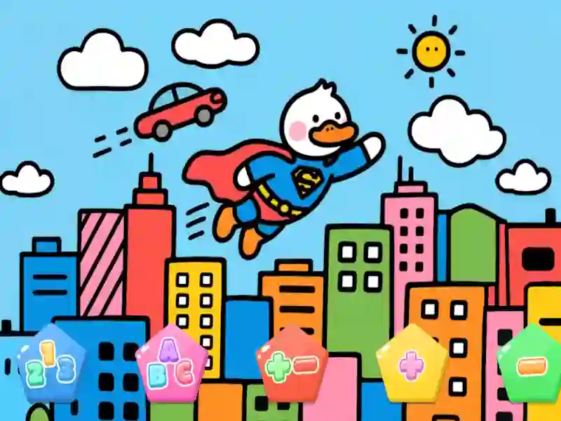 თამაში Color By Code Super Duck ონლაინ