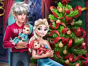 თამაში Elsa Family Christmas ონლაინ