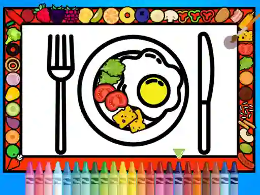 თამაში Color and Decorate Dinner Plate ონლაინ