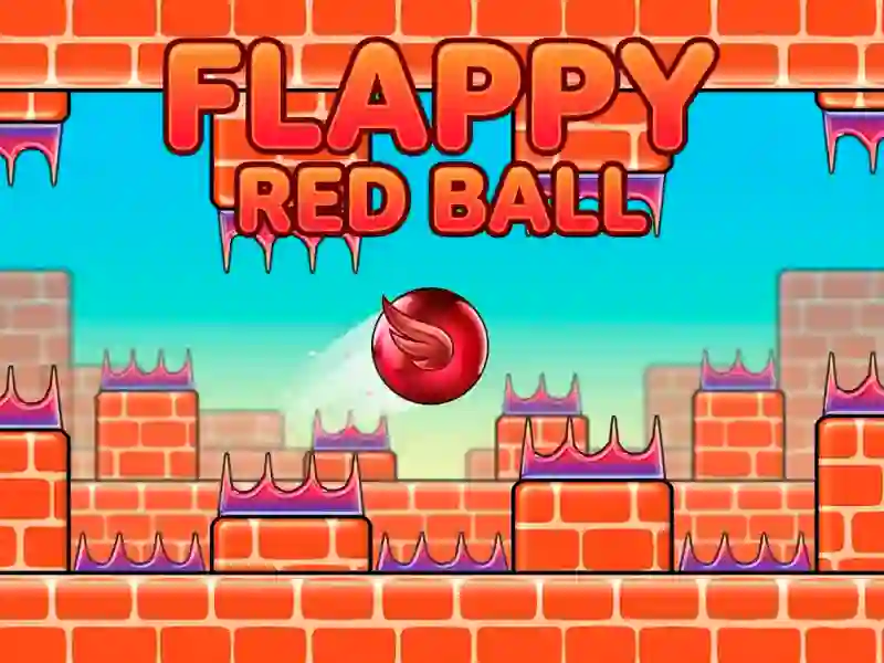 თამაში Flappy red ball ონლაინ