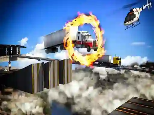 თამაში Impossible Truck Driving Stunt Track Parking ონლაინ