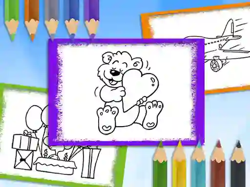 თამაში Cartoon Coloring Book ონლაინ