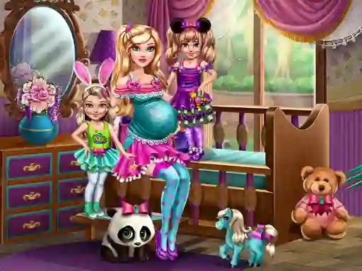 თამაში Barbie With Twins ონლაინ
