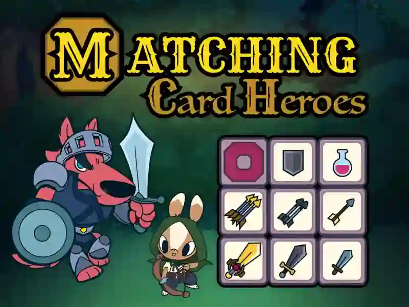 თამაში Matching Card Heroes ონლაინ