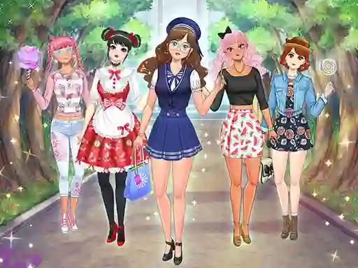თამაში High School Anime Dress Up ონლაინ