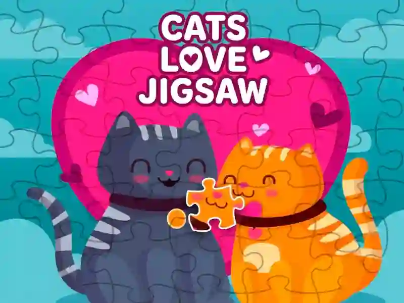 თამაში Cats love jigsaw ონლაინ