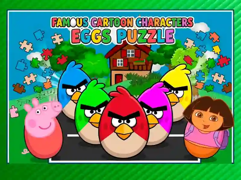 თამაში Famous Cartoon Characters Eggs ონლაინ