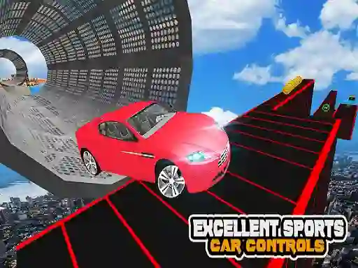 თამაში Mega Car Ramp Impossible Stunt ონლაინ
