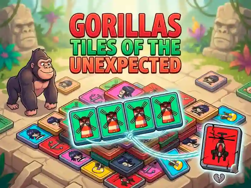 თამაში Gorillas Tiles Of The Unexpected ონლაინ