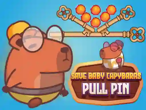 თამაში Save Baby Capybaras Pull Pin ონლაინ
