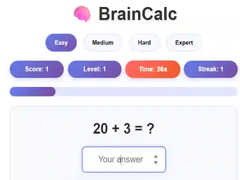 თამაში BrainCalc ონლაინ