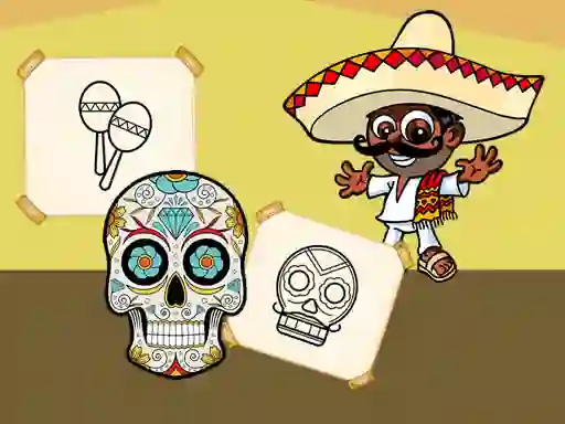თამაში Crazy Mexican Coloring ონლაინ