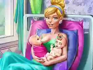 თამაში Cinderella Twins Birth ონლაინ