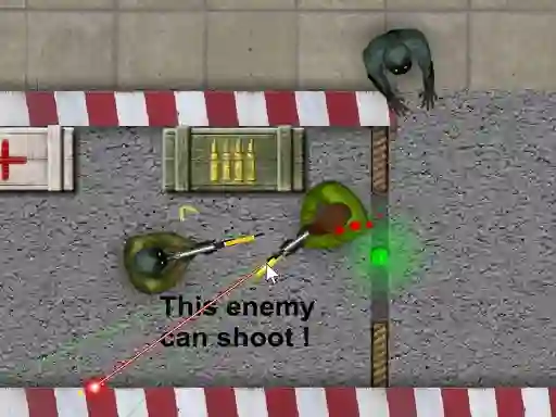 თამაში Zombie Shooting 2D ონლაინ