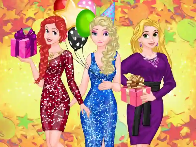 თამაში Frosty Princess Party Surprise ონლაინ