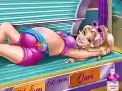 თამაში Pregnant Princess Tanning Solarium ონლაინ