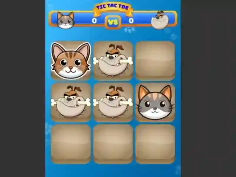 თამაში Tic Tac Toe Cat ონლაინ