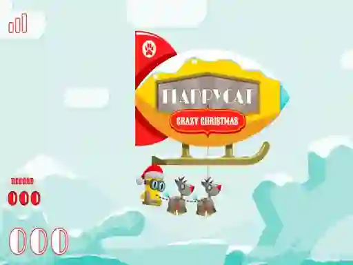 თამაში FlappyCat Crazy Christmas ონლაინ