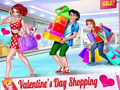 თამაში Valentine's Day Shopping ონლაინ