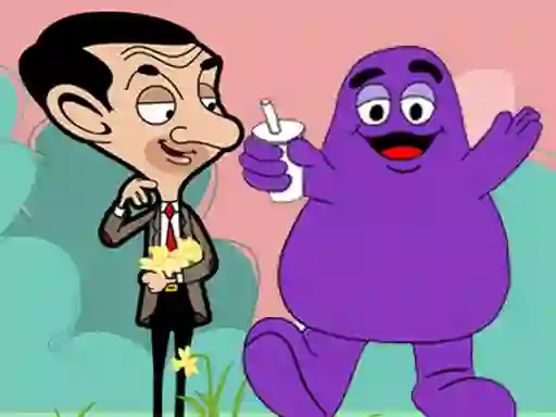 თამაში When Mr Bean meet Grimace ონლაინ
