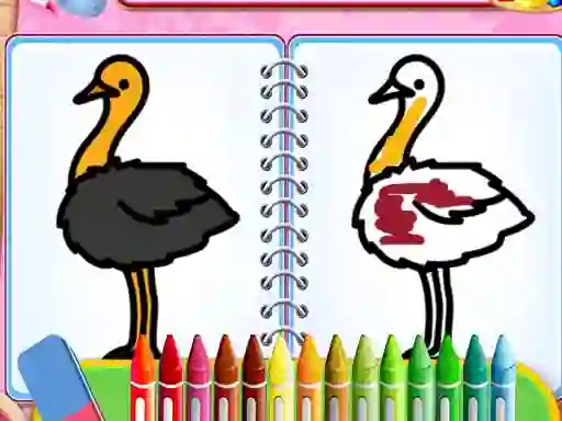 თამაში Coloring Birds Game ონლაინ