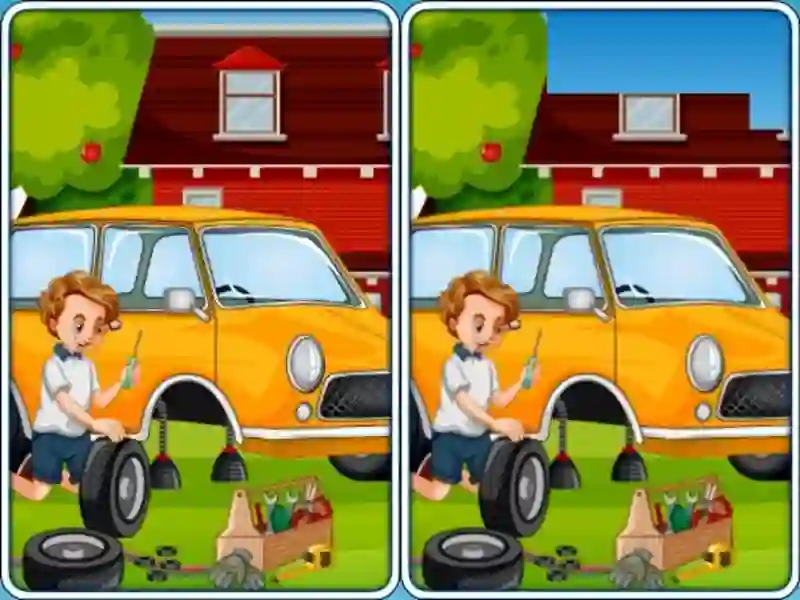 თამაში Car Garage Differences ონლაინ