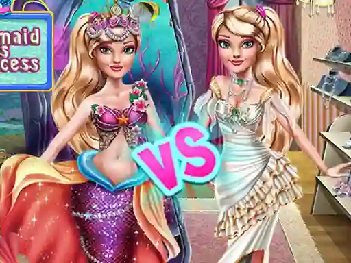 თამაში Ellie Mermaid vs Princess ონლაინ