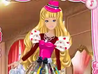 თამაში Barbie's Valentine's Patchwork Dress ონლაინ