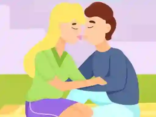 თამაში Romantic Secret Kiss ონლაინ