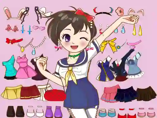თამაში Anime Dress Up Mania ონლაინ