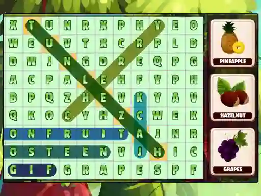 თამაში Word Search Fruits ონლაინ