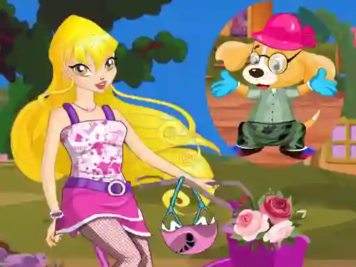 თამაში Winx Stella and Puppy ონლაინ