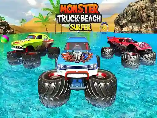 თამაში Monster Truck Beach Surfing ონლაინ