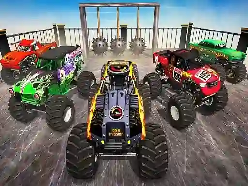 თამაში Monster Truck Impossible Stunt Track ონლაინ