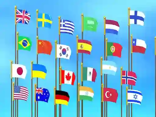 თამაში Flag Puzzle Jam: Collect Flags ონლაინ