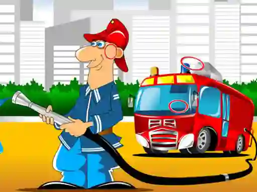 თამაში Fire Trucks Differences ონლაინ