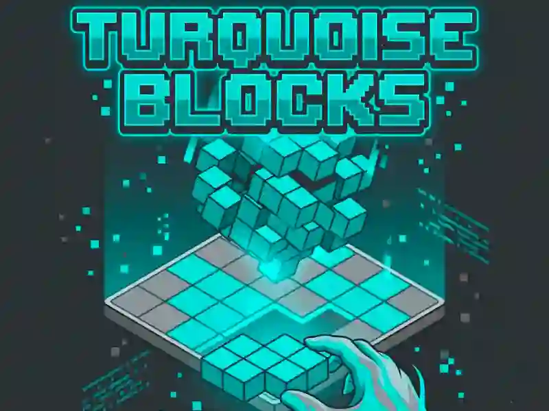 თამაში Turquoise Blocks ონლაინ