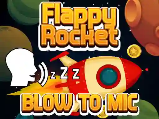 თამაში Flappy Rocket With Blowing ონლაინ