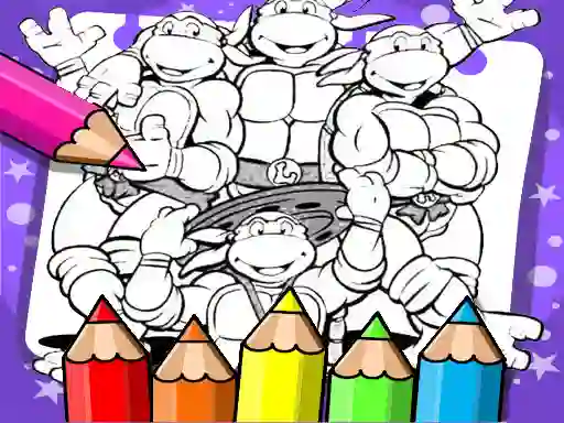 თამაში Ninja Turtle Coloring Book ონლაინ