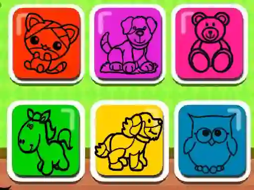 თამაში Easy Kids Coloring Game ონლაინ