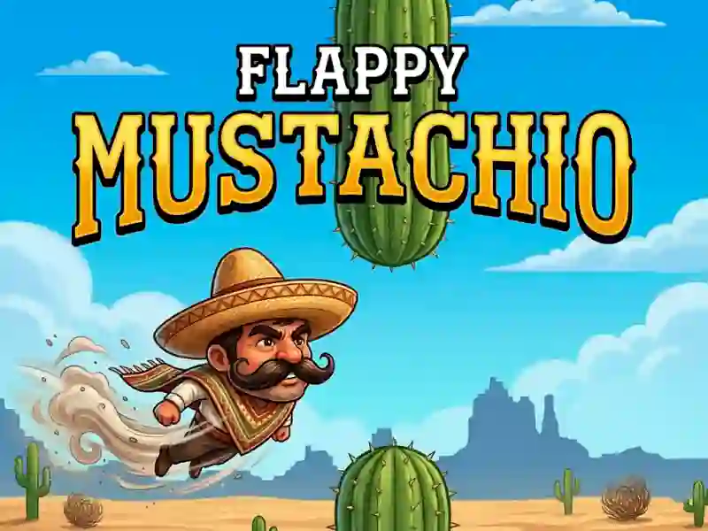 თამაში Flappy Mustachio ონლაინ