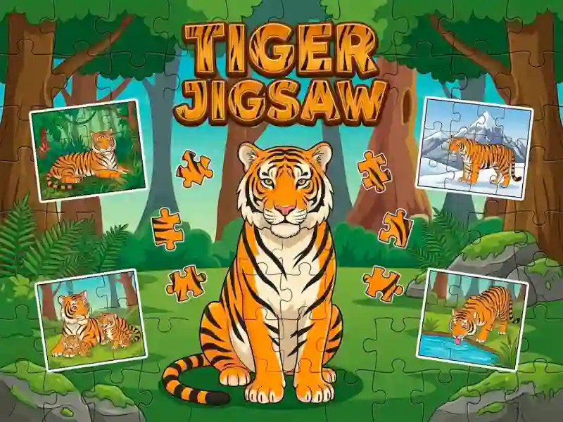 თამაში Tiger Jigsaw ონლაინ