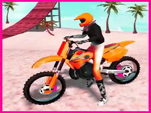 თამაში Motocross Beach Jumping Bike Stunt ონლაინ
