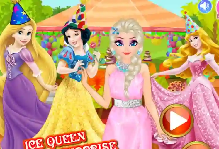 თამაში Ice Queen Birthday Surprise ონლაინ