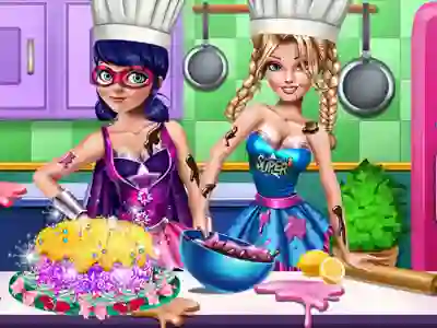 თამაში SuperHero Cooking Contest ონლაინ