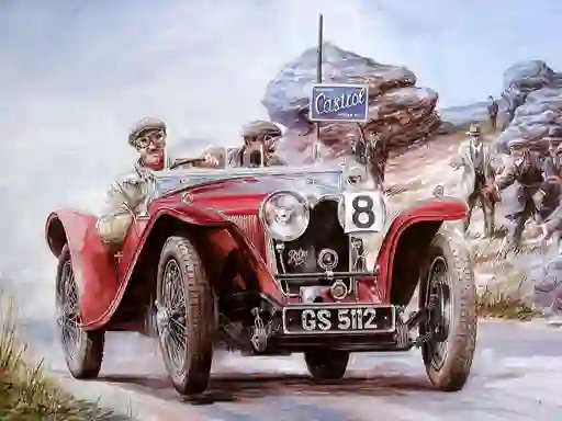 თამაში Painting Vintage Cars Jigsaw Puzzle 2 ონლაინ