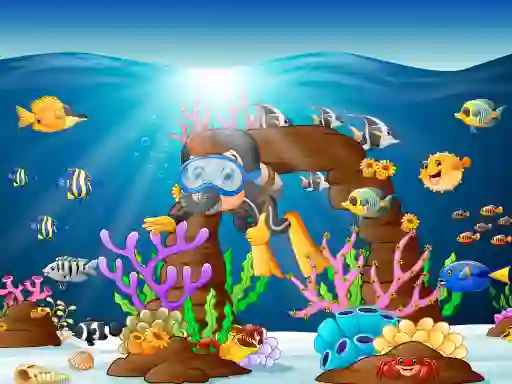 თამაში Water Dive 2D: Underwater Survival ონლაინ